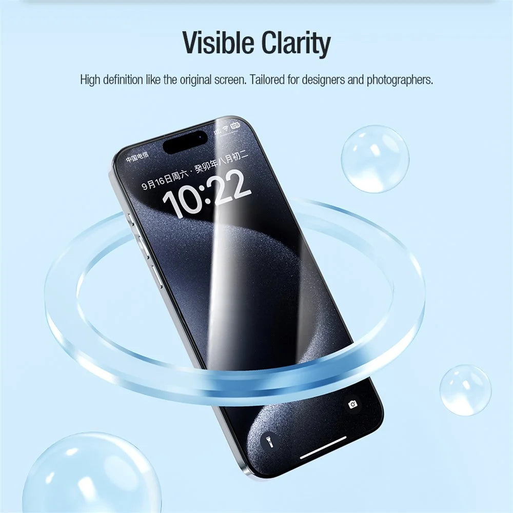 NILLKIN 10Pcs EZ SET Series Screen Protection for iPhone 15 Pro AGC Glass Screen Guard - 7