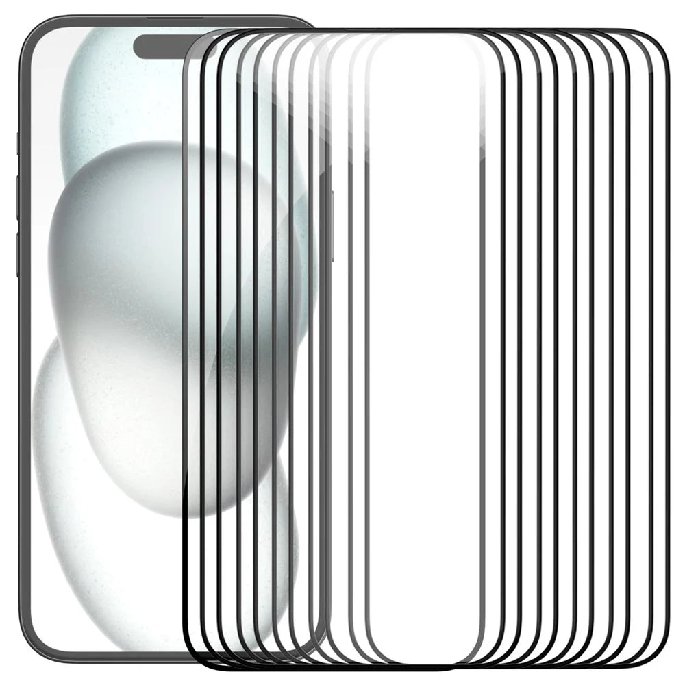 NILLKIN 10Pcs EZ SET Series for iPhone 15 Phone Screen Guard Protector AGC Glass Film - 1