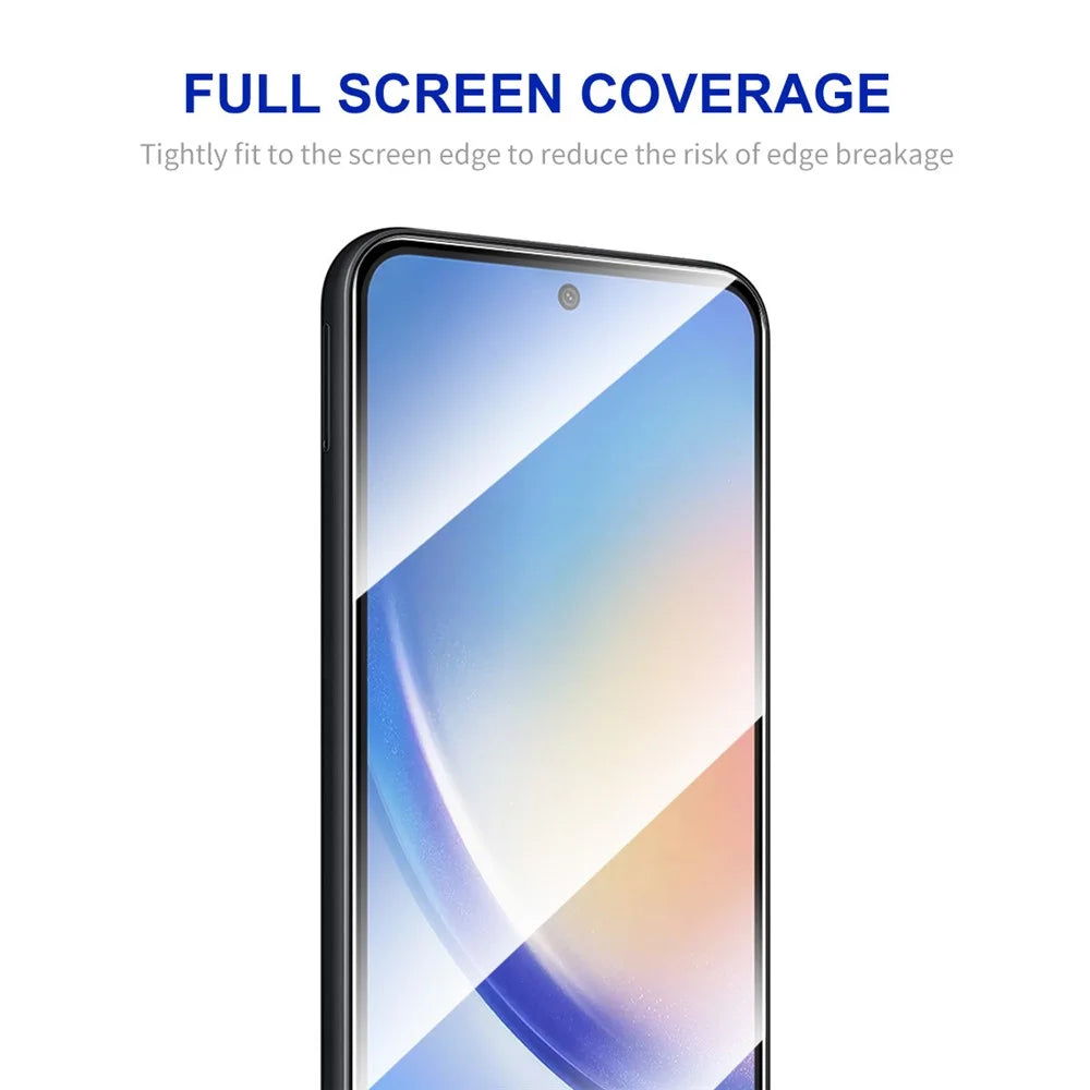 ENKAY HAT PRINCE 2Pcs for Samsung Galaxy A55 5G Screen Protector Silk Printing 2.5D High Aluminium-silicon Glass Film - 2