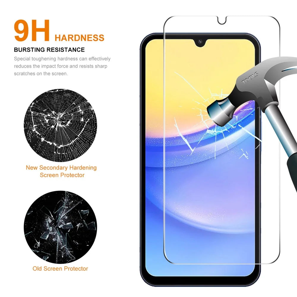 ENKAY HAT PRINCE For Samsung Galaxy A15 4G / 5G 0.26mm 2.5D Anti-scratch High Aluminium-silicon Glass Film - 2