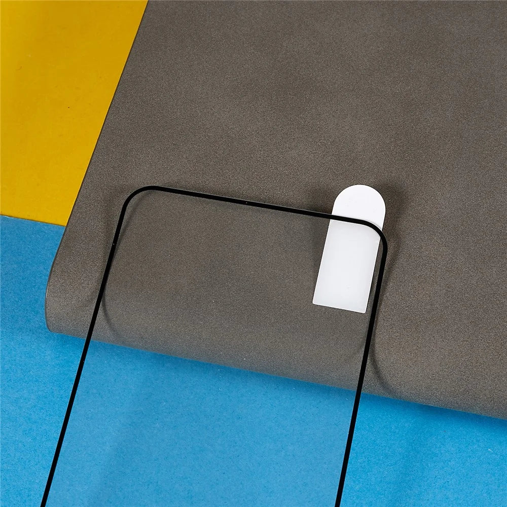 For Samsung Galaxy A55 5G Tempered Glass Electroplating Anti-Fingerprint Silk Printing Full Glue Screen Protector - 4