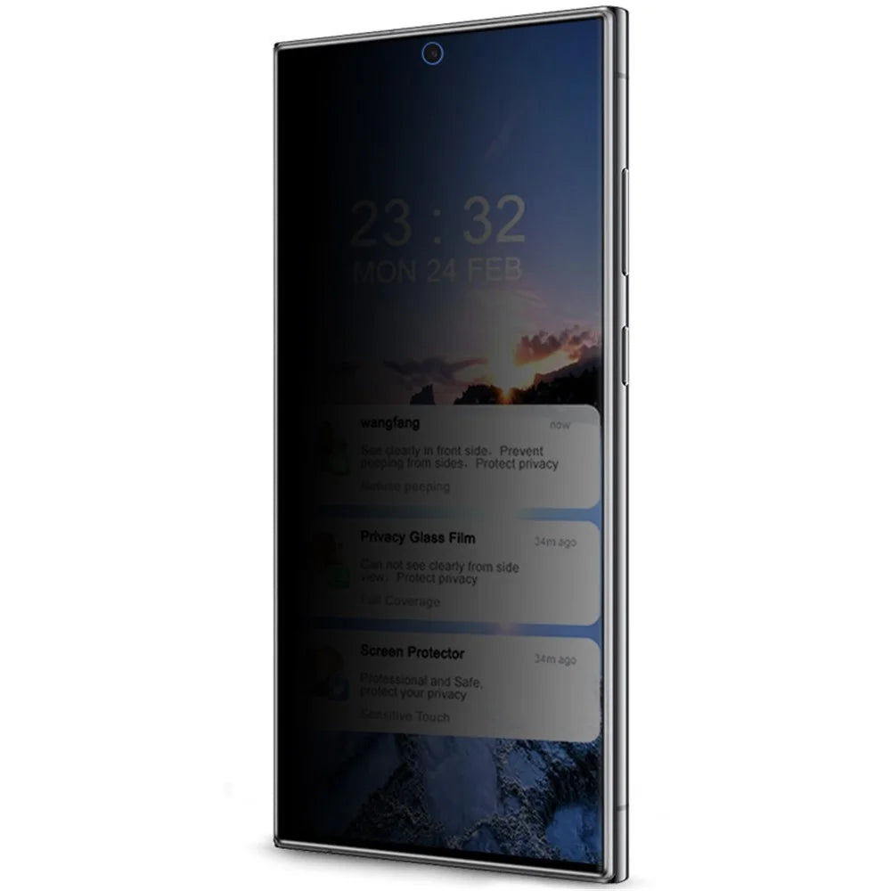IMAK For Samsung Galaxy S24 Ultra Tempered Glass Screen Protector Anti-peep Privacy Protection Film - 6