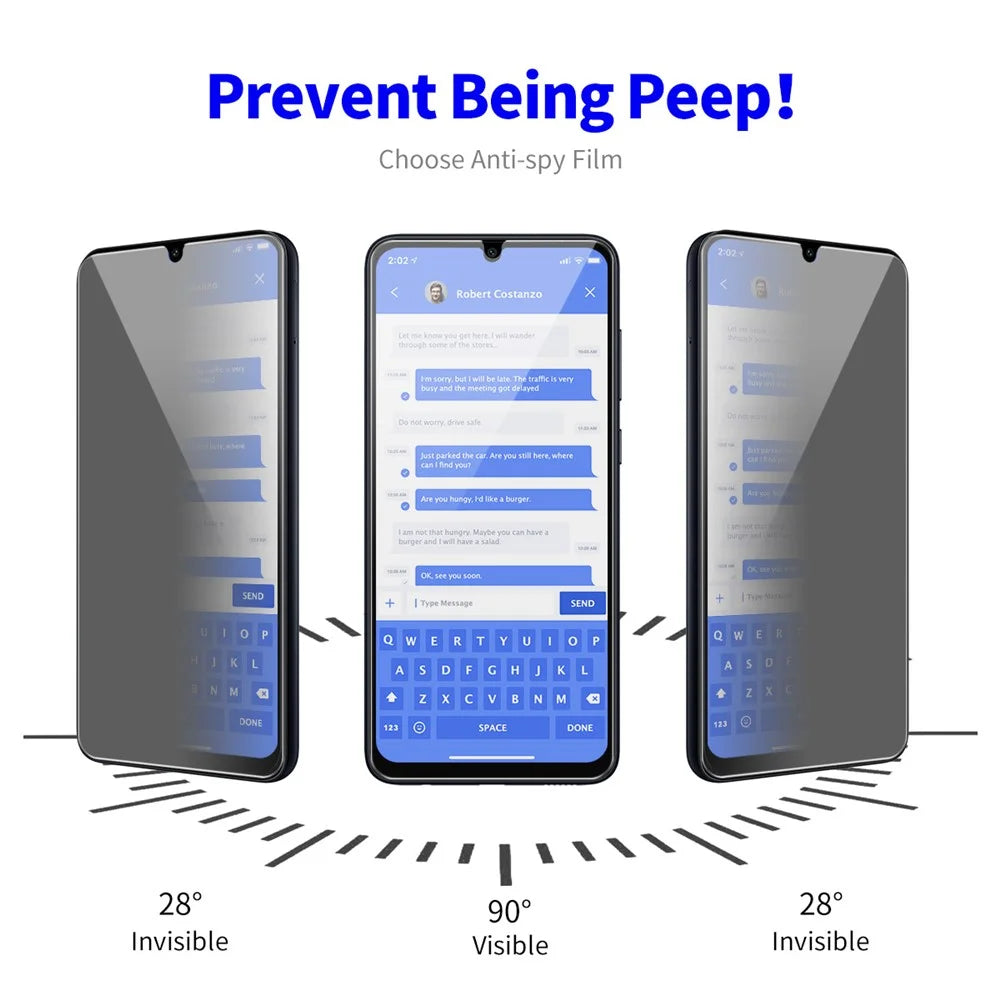 ENKAY HAT PRINCE 5Pcs For Samsung Galaxy A15 4G / A15 5G Anti-Spy Film High Aluminium-silicon Glass Screen Protector - 3