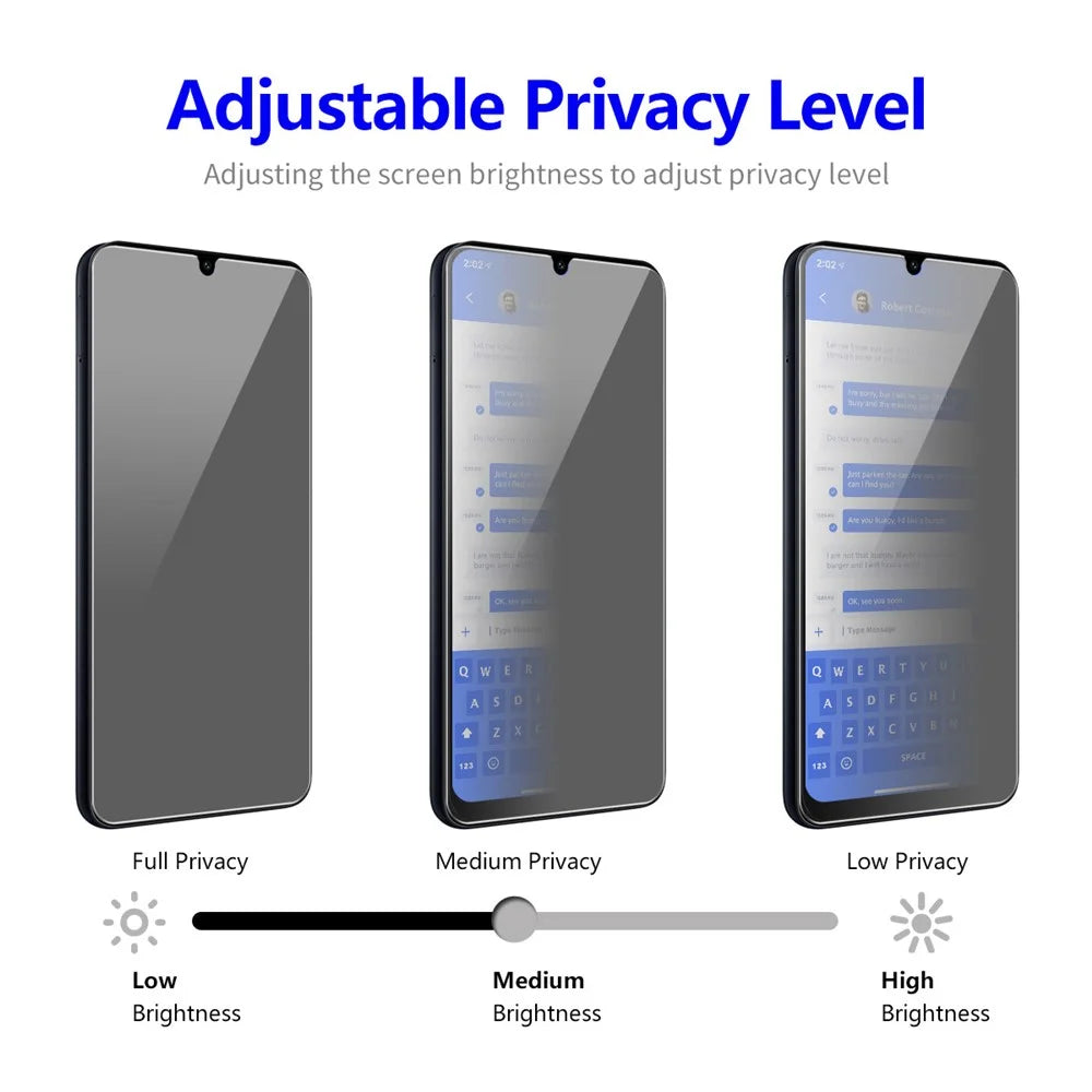 ENKAY HAT PRINCE 5Pcs For Samsung Galaxy A15 4G / A15 5G Anti-Spy Film High Aluminium-silicon Glass Screen Protector - 4