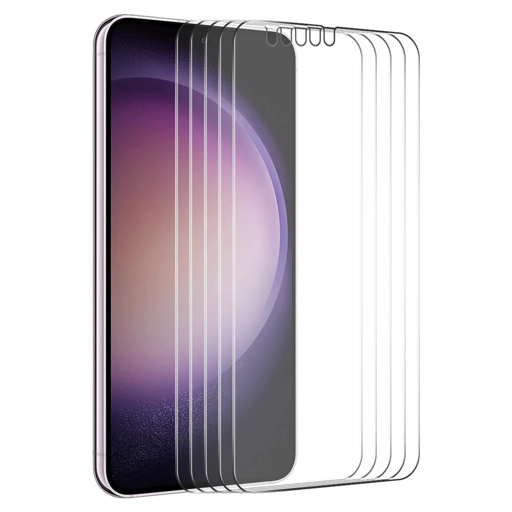 ENKAY HAT PRINCE 5Pcs for Samsung Galaxy S25 / S24 Screen Protector High-Aluminum-Silicon Glass (Fingerprint Unlock) - 1