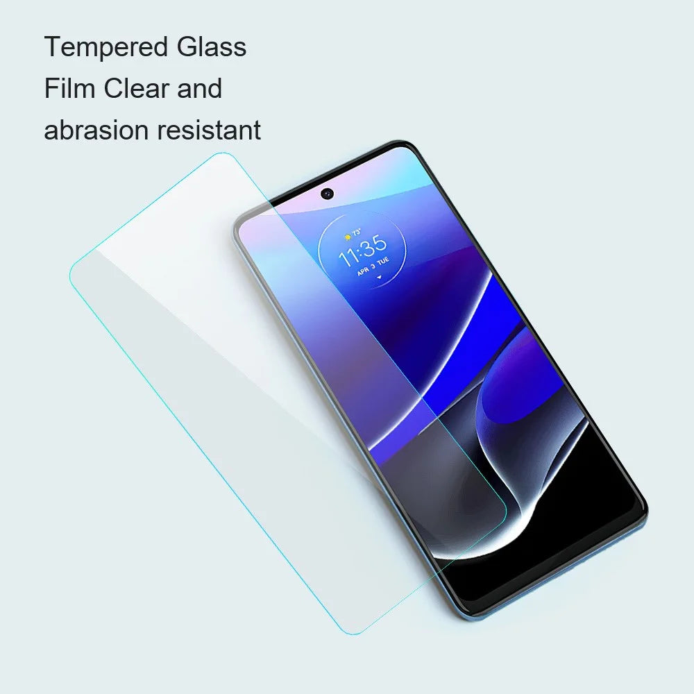 AMORUS For Motorola Moto G45 5G / G34 5G Screen Protector 9H Hardness High Aluminum-Silicon Glass Film - 6