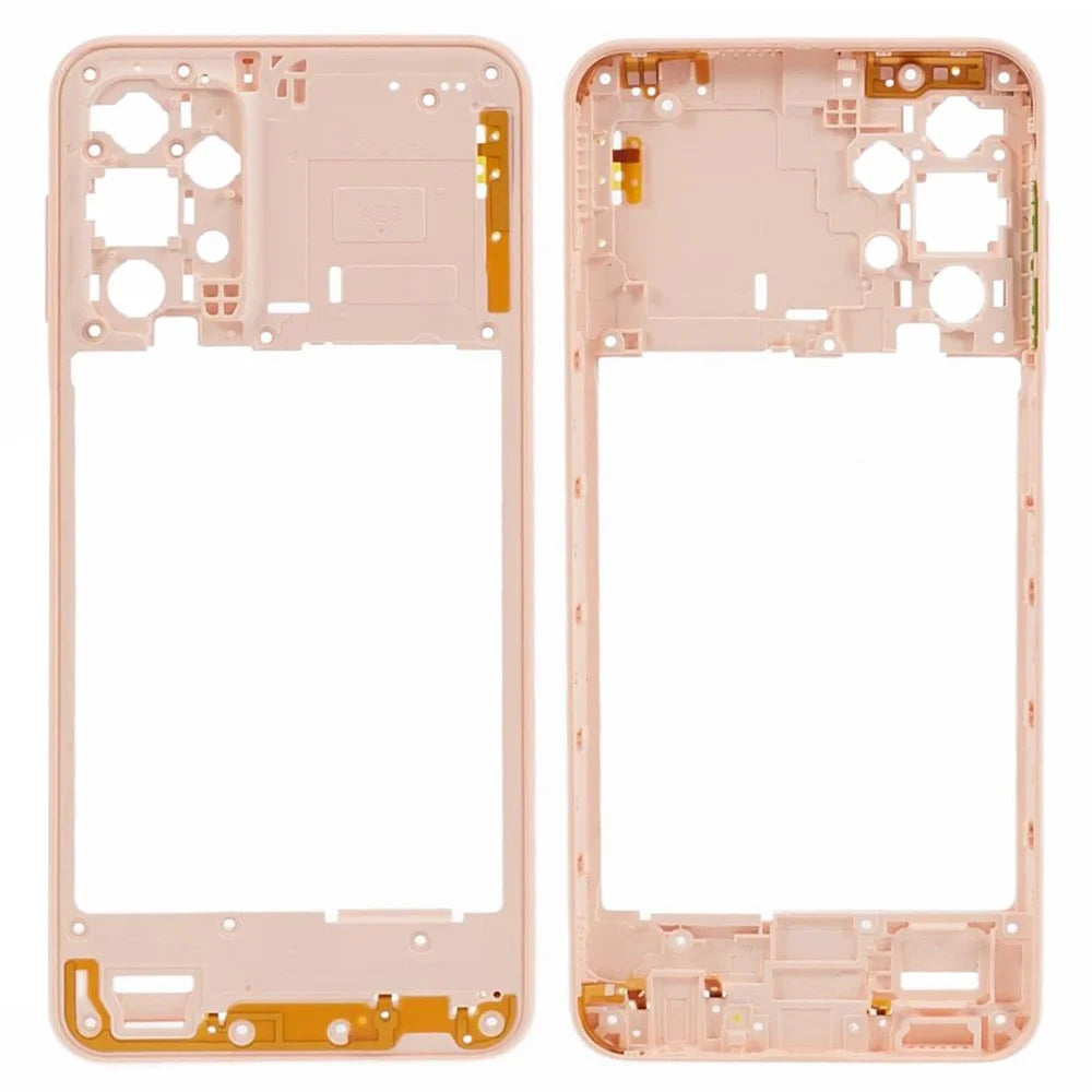 For Samsung Galaxy A23 4G A235 Middle Plate Frame Mobile Phone Replacement Part (without Logo) - Peach - 1