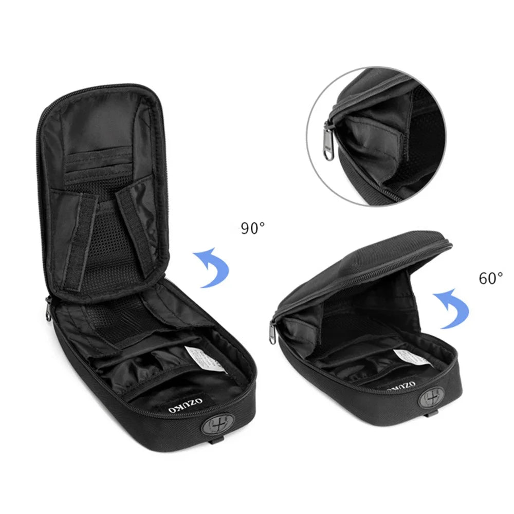 OZUKO 9442 Mini EVA Hard Shell Shoulder Bag Phone Storage Pouch Purse - Black - 4