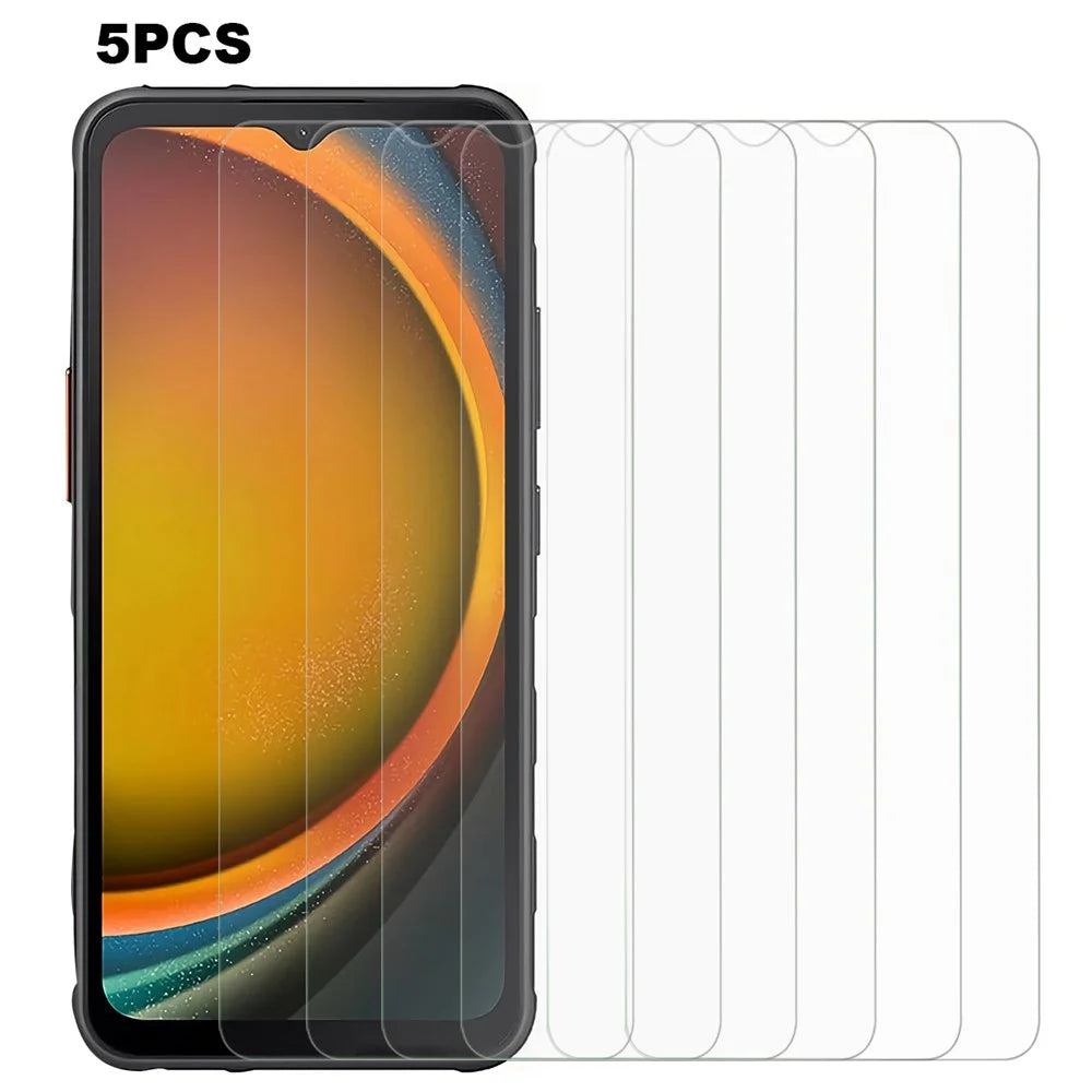 5PCS For Samsung Galaxy Xcover7 Tempered Glass Screen Protector 2.5D 0.3mm HD Clear Film - 1