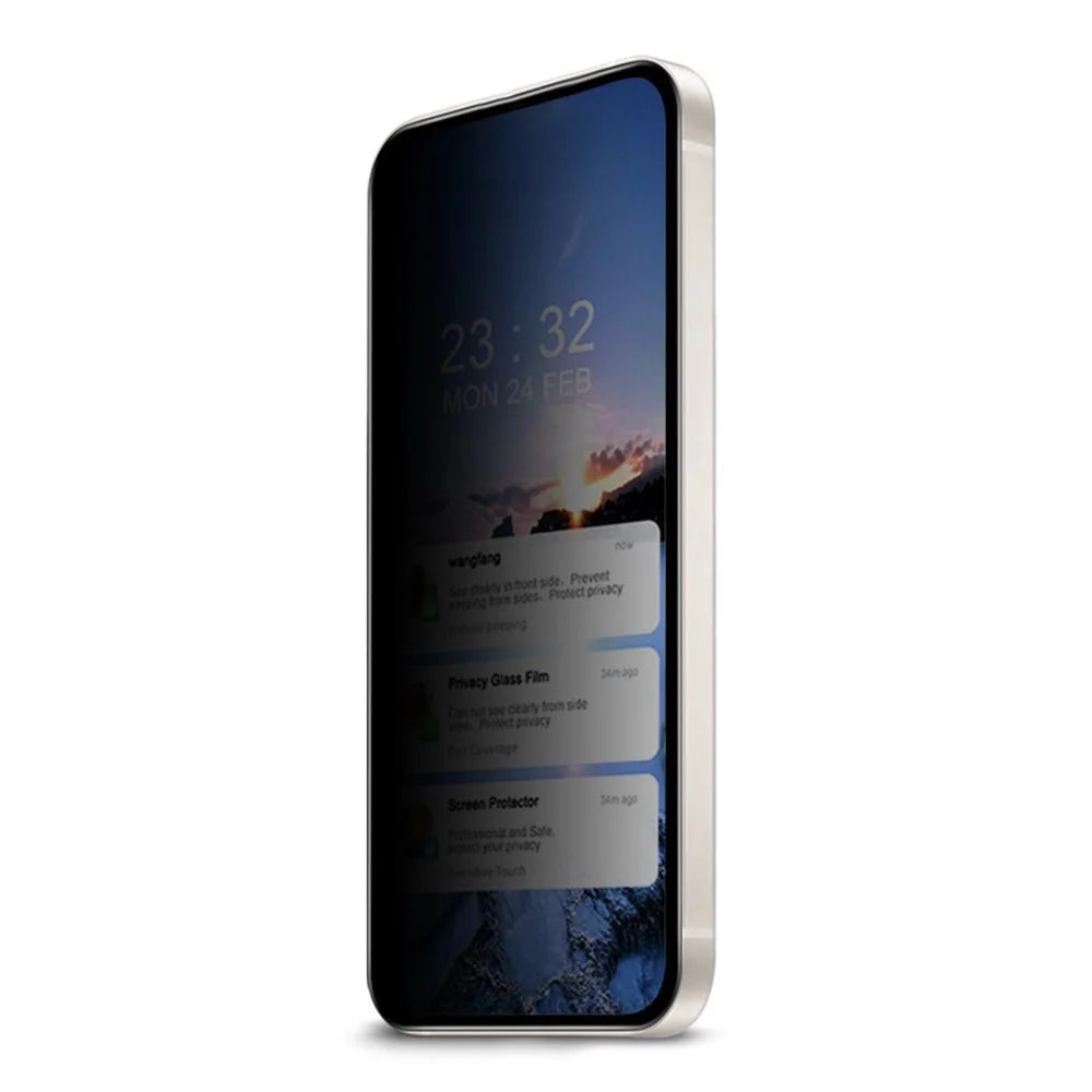 For OnePlus Ace 3 5G / 12R 5G Privacy Screen Protector Curved Edge Tempered Glass Film Side Glue - 3
