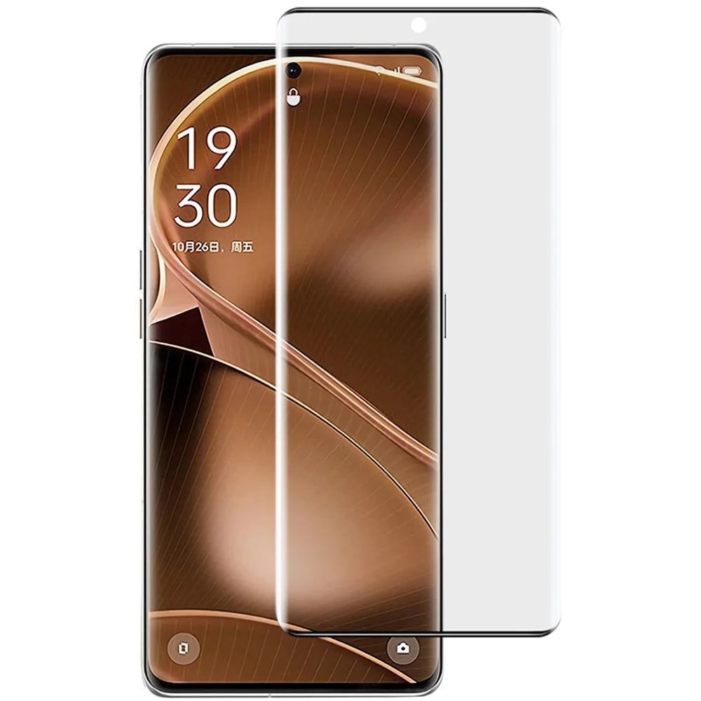 IMAK For Oppo Find X6 Pro Screen Protector Tempered Glass Film 3D Curved, Shatterproof - 1
