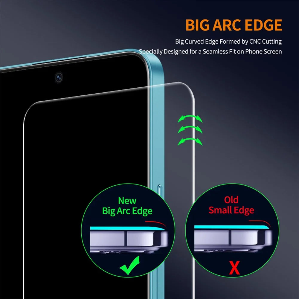 ENKAY HAT PRINCE 2Pcs For Oppo K11x 5G Screen Protector High Aluminum-silicon Glass Film Full Glue - 4