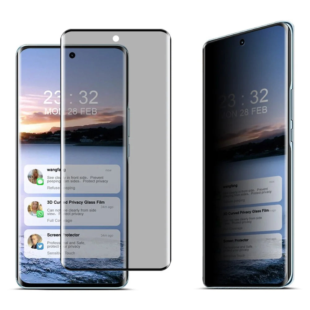 IMAK For vivo X50 5G Full Screen Protectors 3D Curved Anti-Spy Phone Film - 1