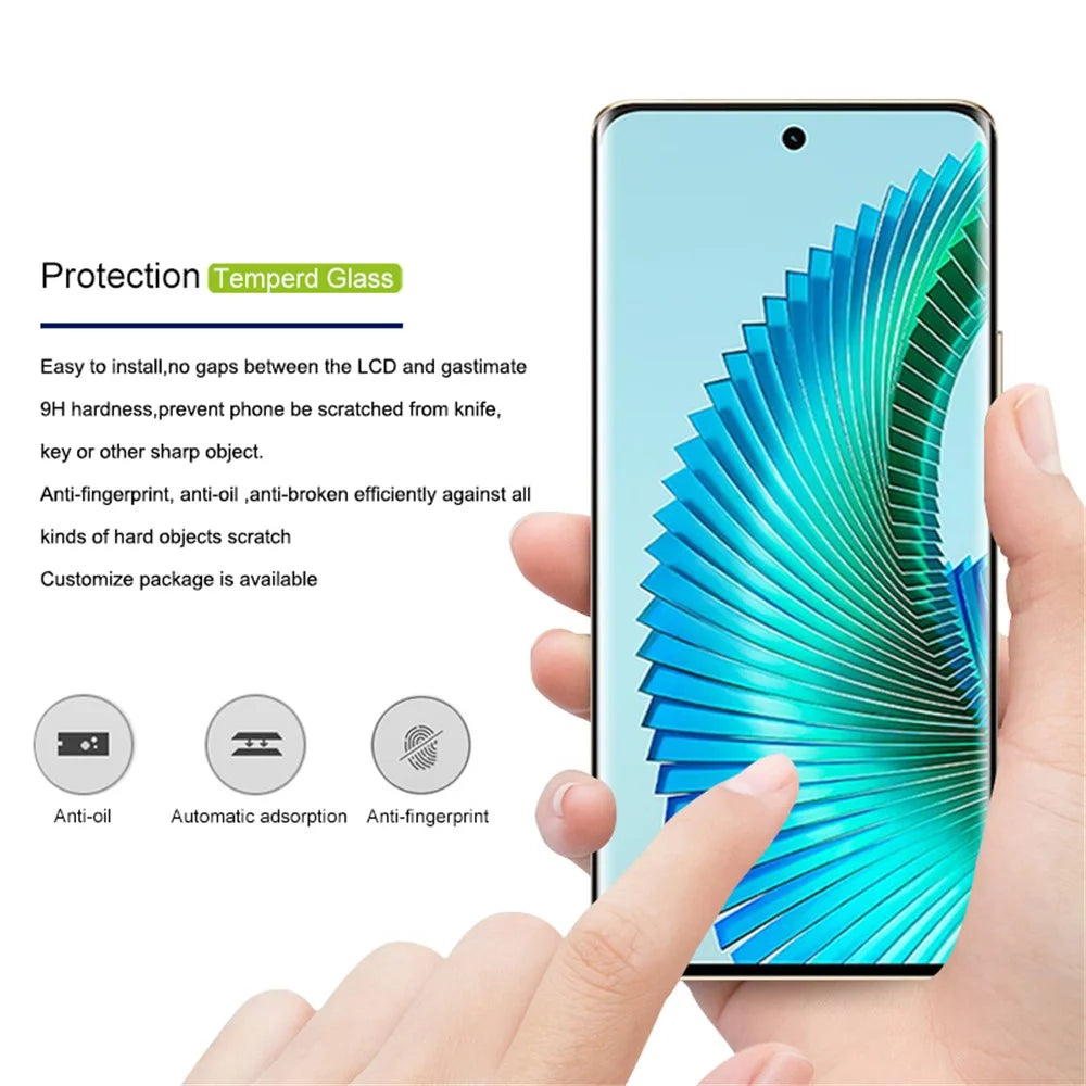 MOCOLO For Honor Magic6 Lite 5G / X9b 5G Screen Protector 3D Curved HD Clear Phone Film - Black - 2