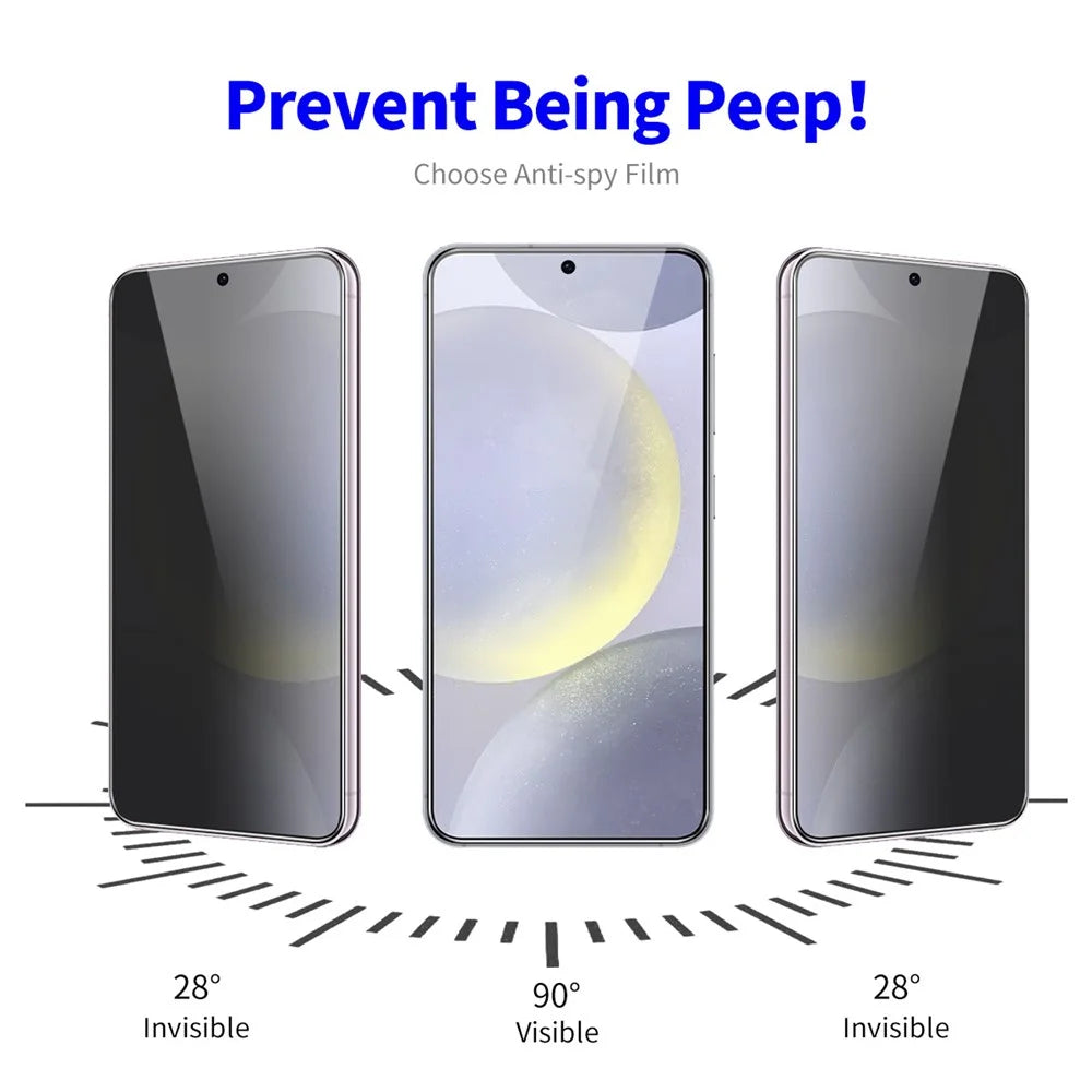 ENKAY HAT PRINCE 5Pcs For Samsung Galaxy S25+ / S24+ Screen Protector 28-Degree Anti-Spy Film - 2
