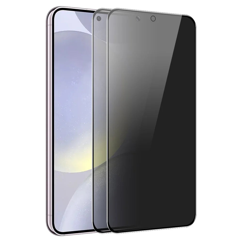 ENKAY HAT PRINCE 2Pcs For Samsung Galaxy S25 / S24 Anti-Spy Screen Protector Silk Printing Full Coverage - 1