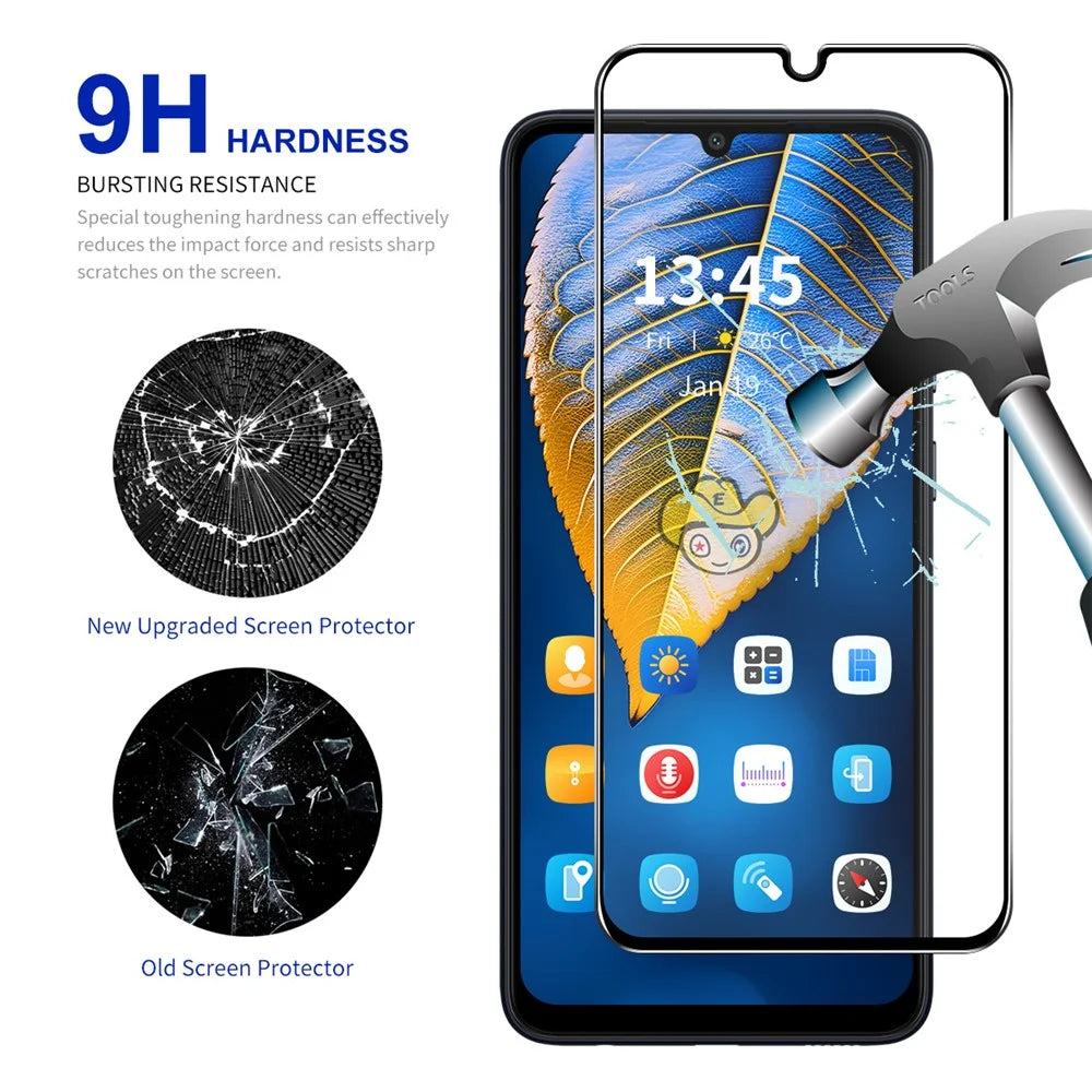 ENKAY HAT PRINCE For Samsung Galaxy A05s 4G / A05 4G Silk Printing Film High Aluminium-silicon Glass Screen Protector - 4