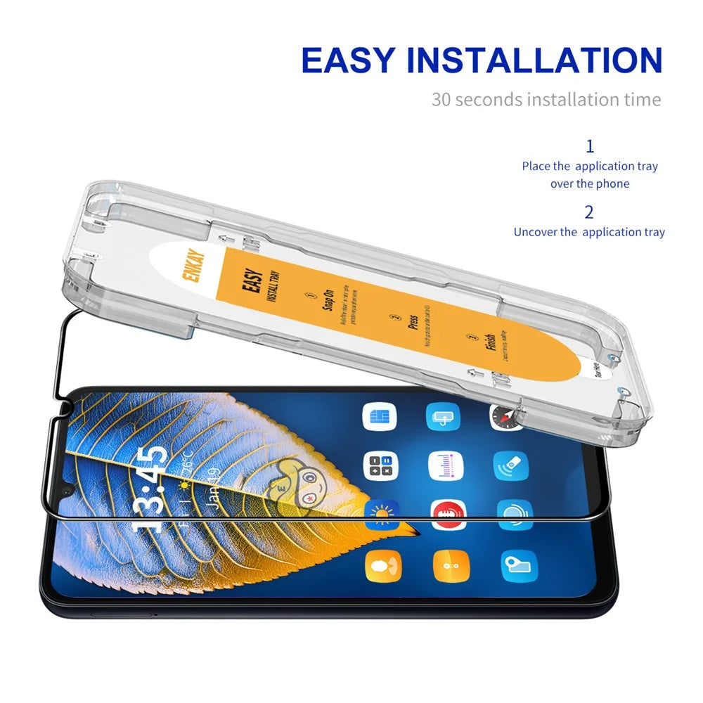 ENKAY HAT PRINCE Silk Printing Film for Samsung Galaxy F14 5G / M14 5G Screen Protector Anti-fingerprint 9H - 2