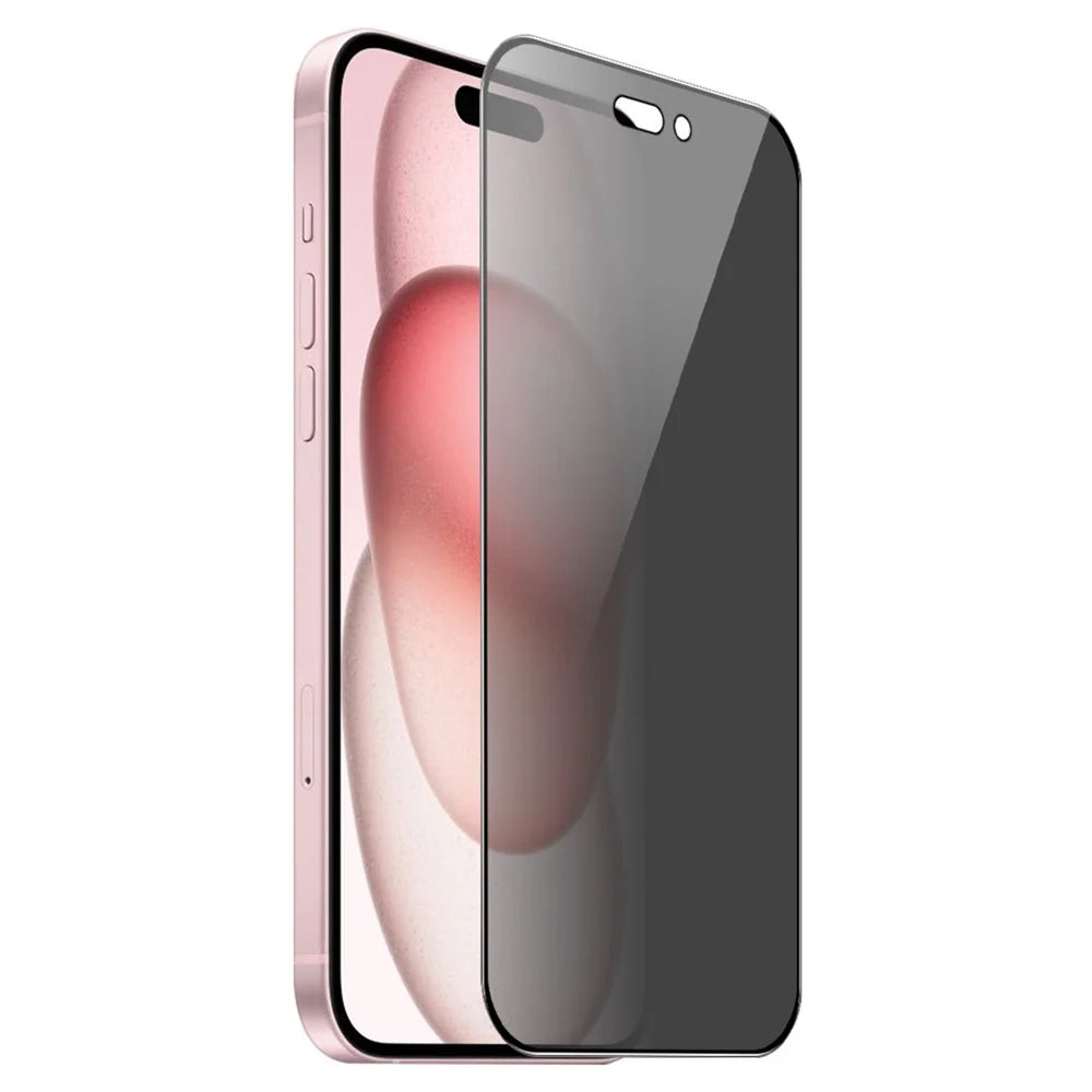 ENKAY HAT PRINCE For iPhone 15 Silk Printing Film Anti-peep Anti-fingerprint Screen Protector - 1