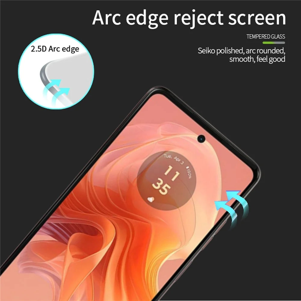 PINWUYO JK Tempered Glass Film Series-2 for Motorola Moto E14 4G / G04 4G / G04s 4G / G24 4G Screen Protector 9H Hardness Case Friendly - 6