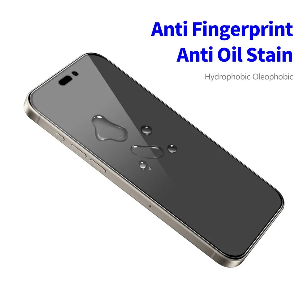 ENKAY HAT PRINCE For iPhone 15 Pro Privacy Screen Protector High Aluminium-silicon Glass Silk Printing Film - 6