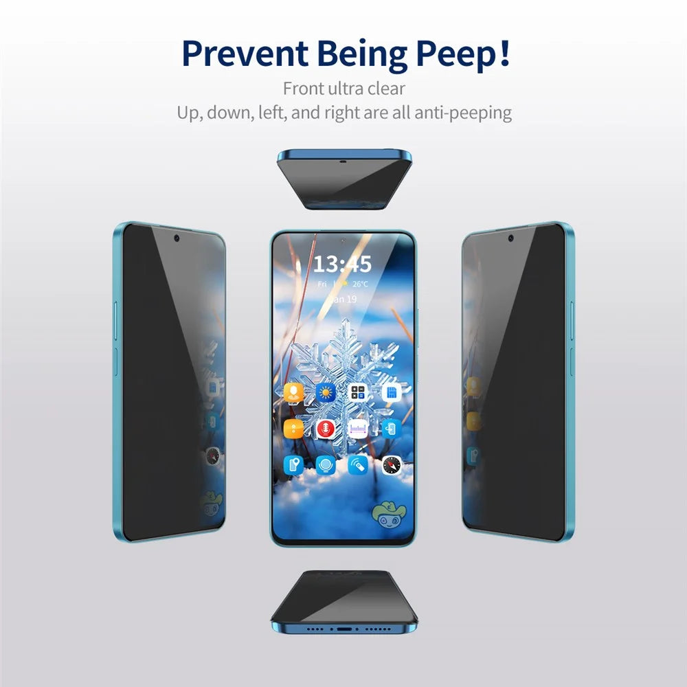 ENKAY HAT PRINCE 5Pcs For Samsung Galaxy F54 5G / M54 5G Screen Protector Silk Printing Anti-peep Film - 2
