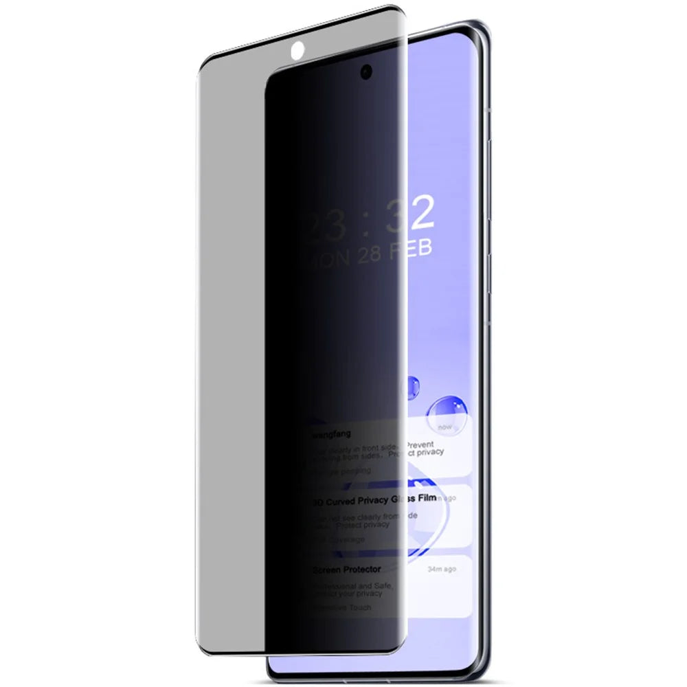 IMAK For Oppo Find X7 5G Tempered Glass Screen Protector Anti-Spy Curved Phone Screen Film - 5