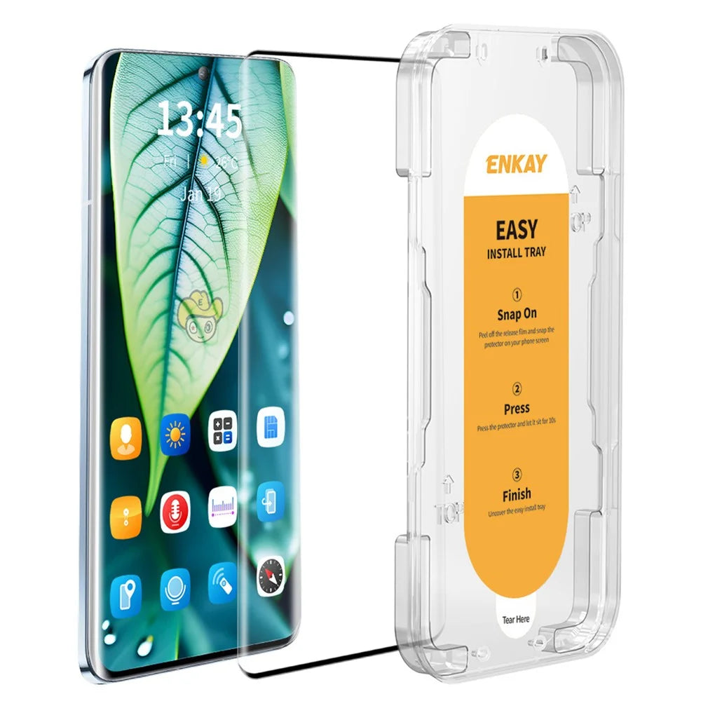 ENKAY HAT PRINCE For Oppo Find X6 Pro Tempered Glass Screen Protector HD Clear Film 3D Curved Support Fingerprint Unlock - 1