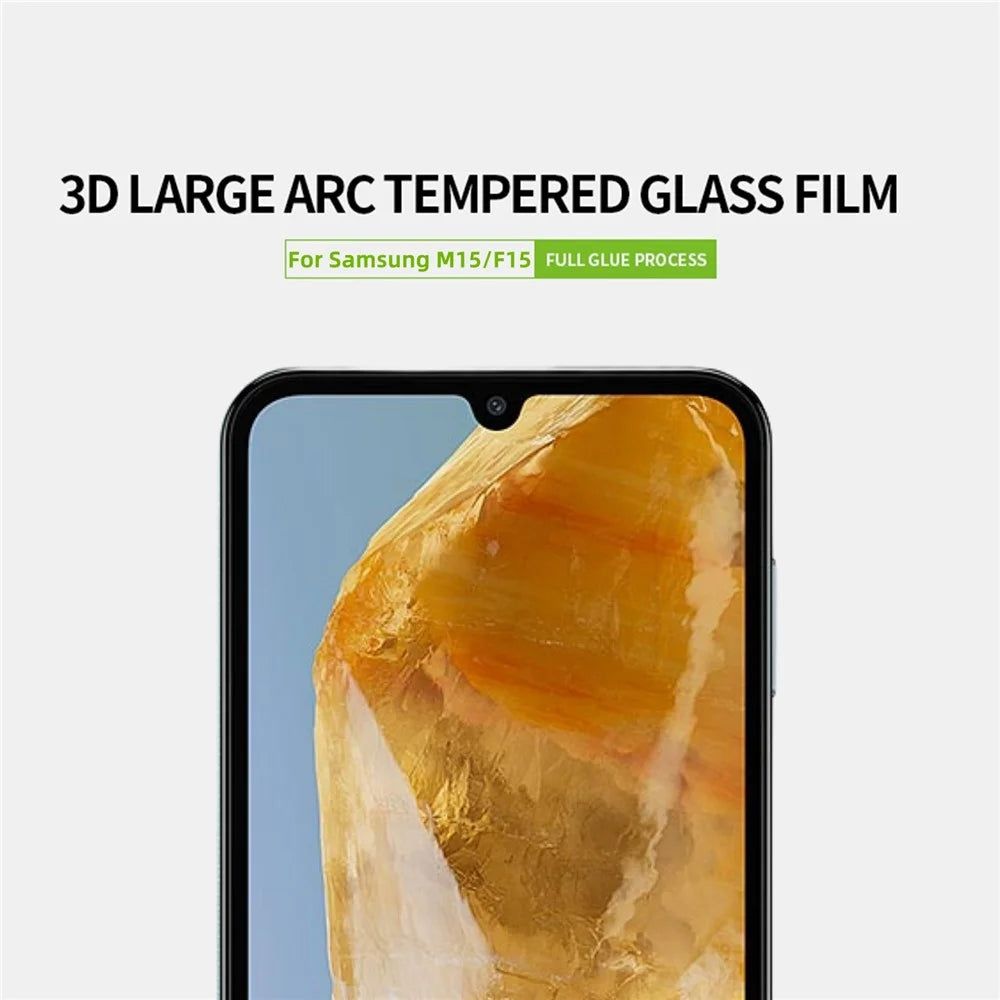 PINWUYO JK 3D Curved Tempered Glass Film-2 for Samsung Galaxy M15 5G / F15 5G Full Screen Protector - 4