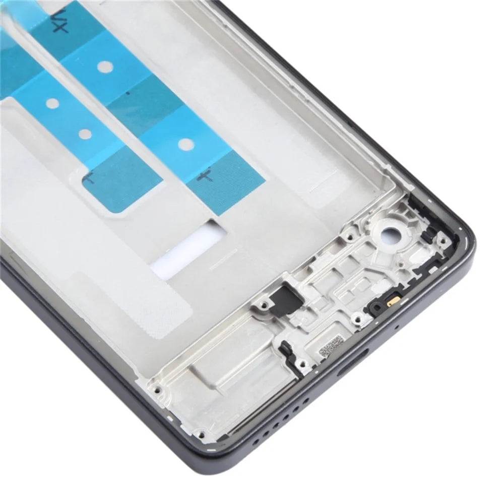 For Xiaomi Redmi Note 13 Pro 4G / Poco M6 Pro 4G Middle Plate Frame Repair Part (A-Side) (Without Logo) - Black - 4