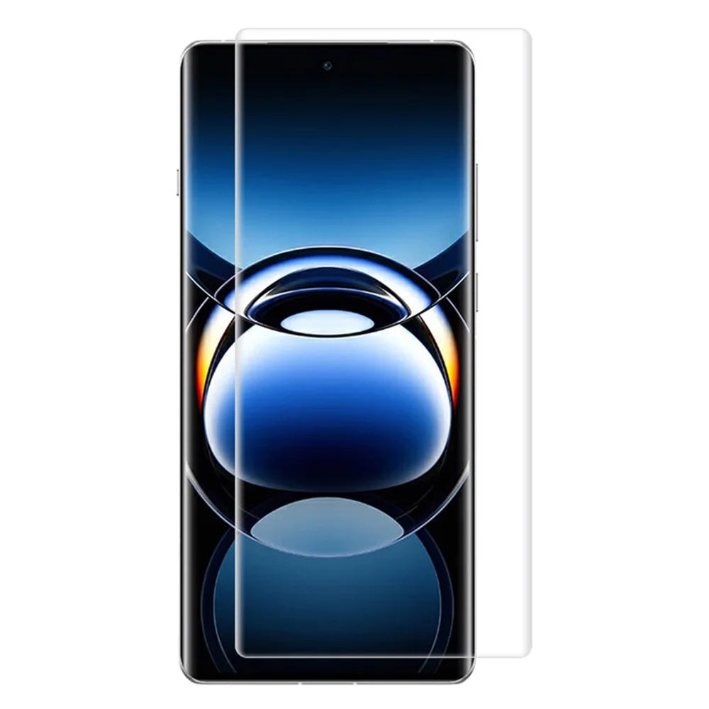 RURIHAI For Oppo Find X7 Ultra UV Liquid Screen Protector Transparent CSG Glass Film Support Fingerprint Unlock - 1