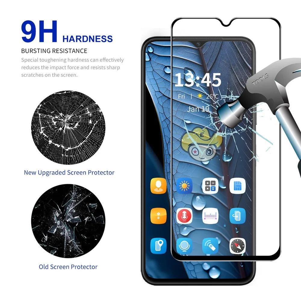 ENKAY HAT PRINCE For vivo Y77e 5G / Y76 5G High Aluminium-silicon Glass Silk Printing Screen Protector - 4