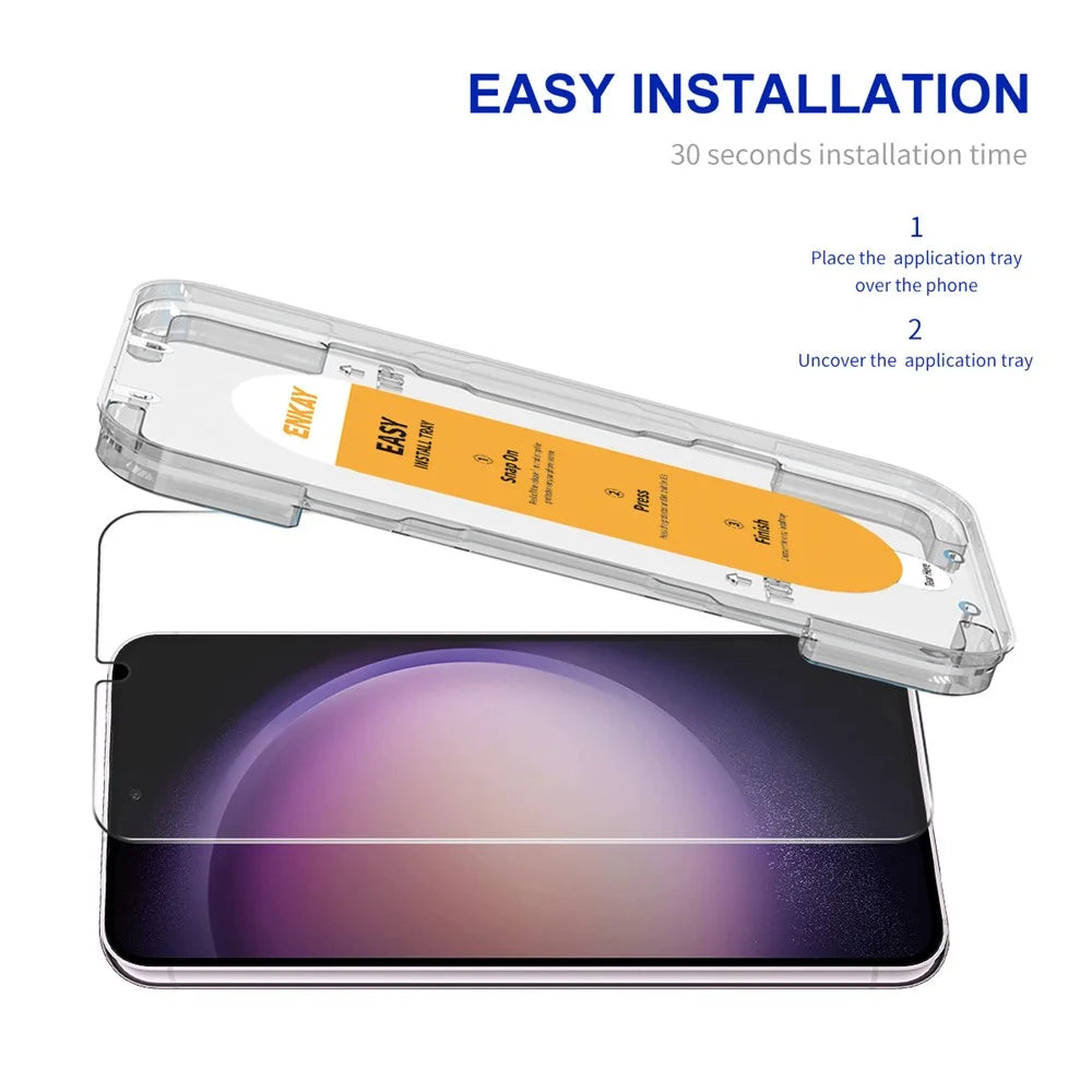 ENKAY HAT PRINCE For Samsung Galaxy S23 / S22 5G Screen Protector HD Fingerprint Unlock High Aluminium-silicon Glass Film - 2