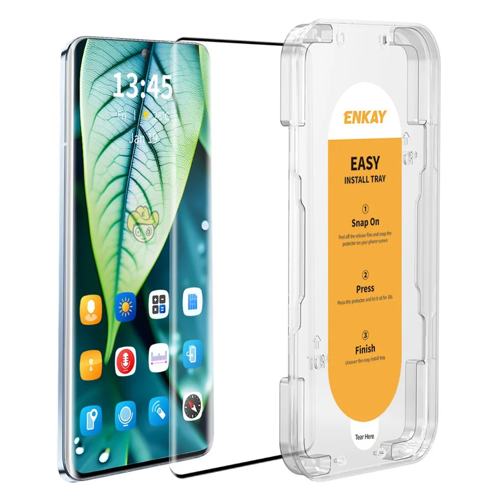 ENKAY HAT PRINCE For Honor X50 Pro 5G Tempered Glass Screen Protector Full Covering Clear Film Support Fingerprint Unlock - 1