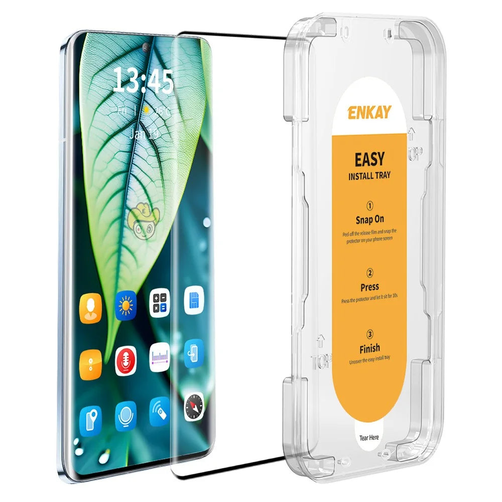 ENKAY HAT PRINCE For Honor 70 5G / 60 / 60 SE / X40 5G Full Screen Protector High Aluminum-Silicon Glass Side Glue Support Fingerprint Unlock - 1