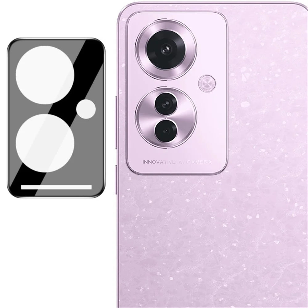IMAK For Oppo Reno11 F 5G / F25 Pro 5G  Integrated Camera Lens Film + Lens Cap (Black Version) - 5