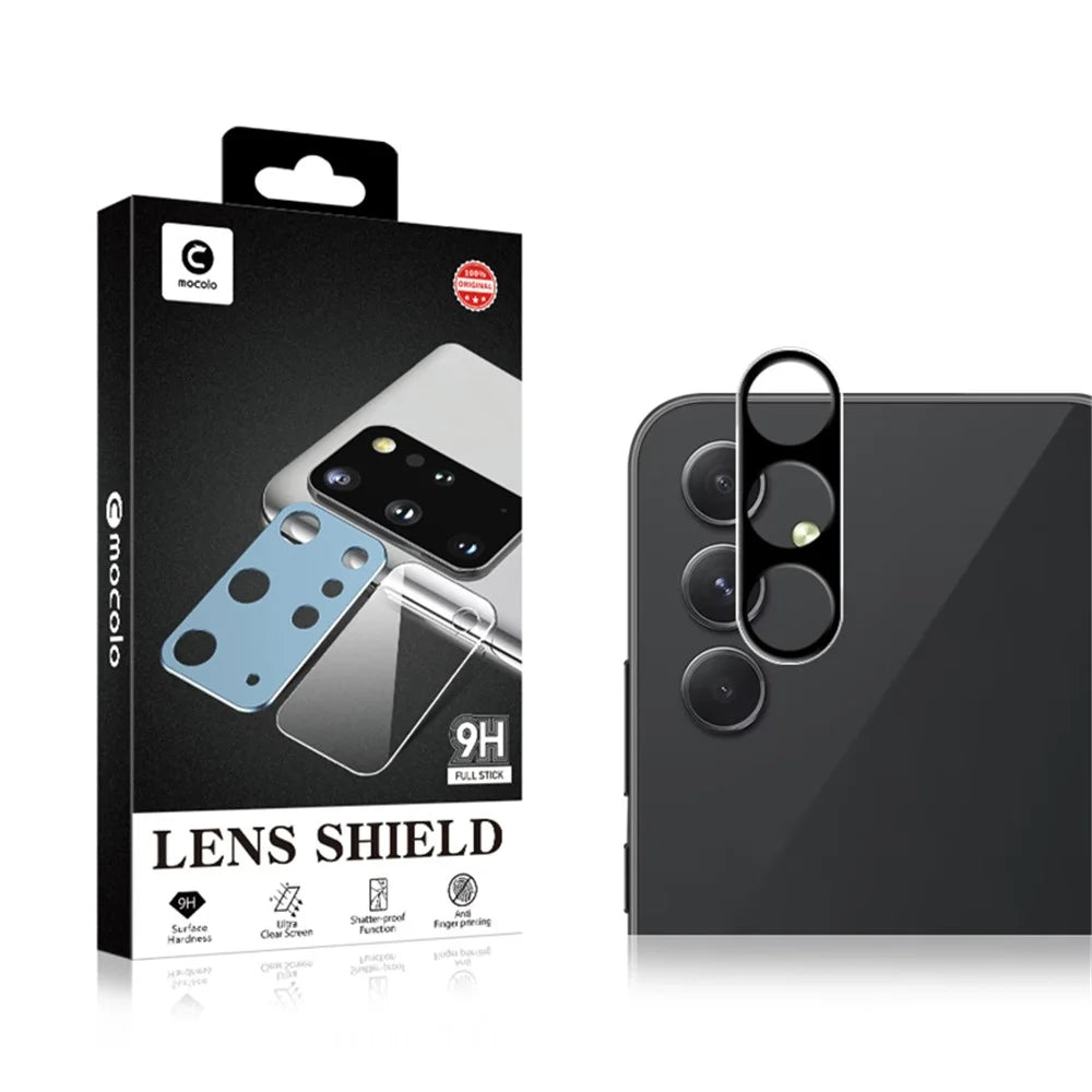 MOCOLO For Samsung Galaxy A35 5G Camera Lens Protector HD Clear Tempered Glass Lens Film, Black - 6