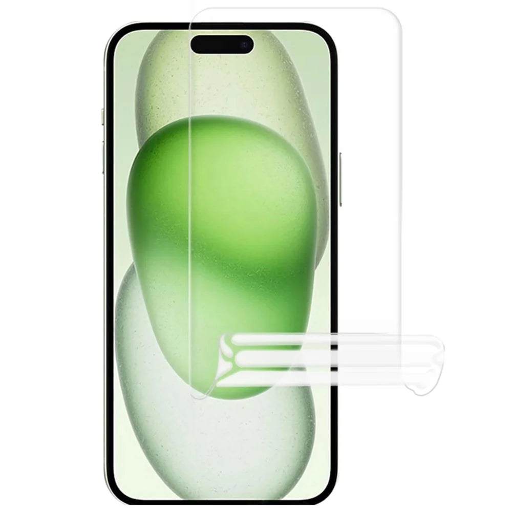 For iPhone 15 Plus Screen Protector HD Flexible TPU Hydrogel Film with Easy-Installation Tool - 2