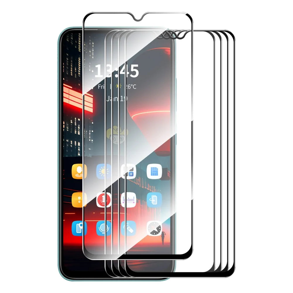 ENKAY HAT PRINCE 5Pcs for vivo Y22 4G Screen Protector Crystal Clear High Aluminium-silicon Glass Film 0.26mm - 1