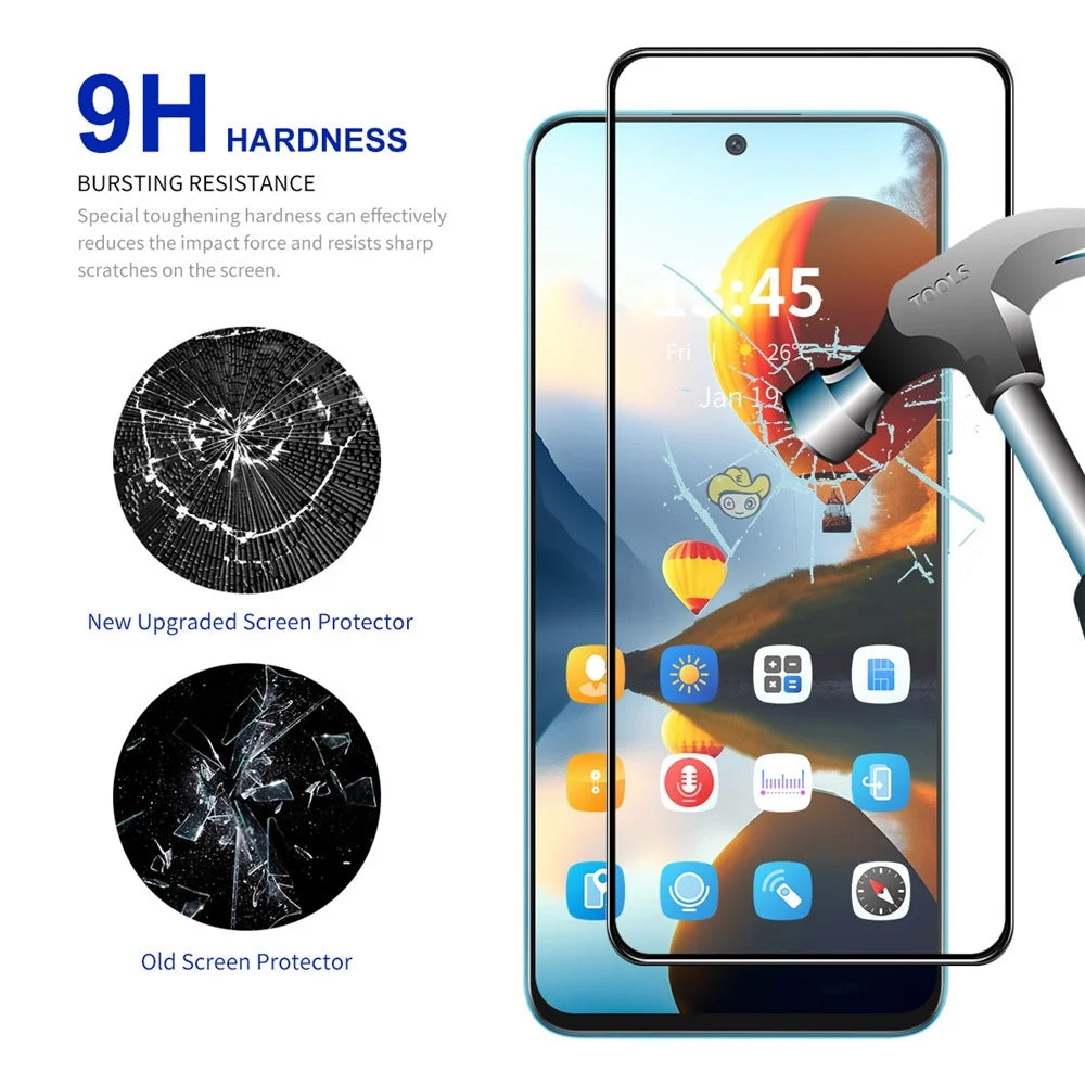 ENKAY HAT PRINCE 2Pcs for Motorola Moto G22 / E32s 4G Screen Protector Silk Printing Black Edge HD Clear Film - 3