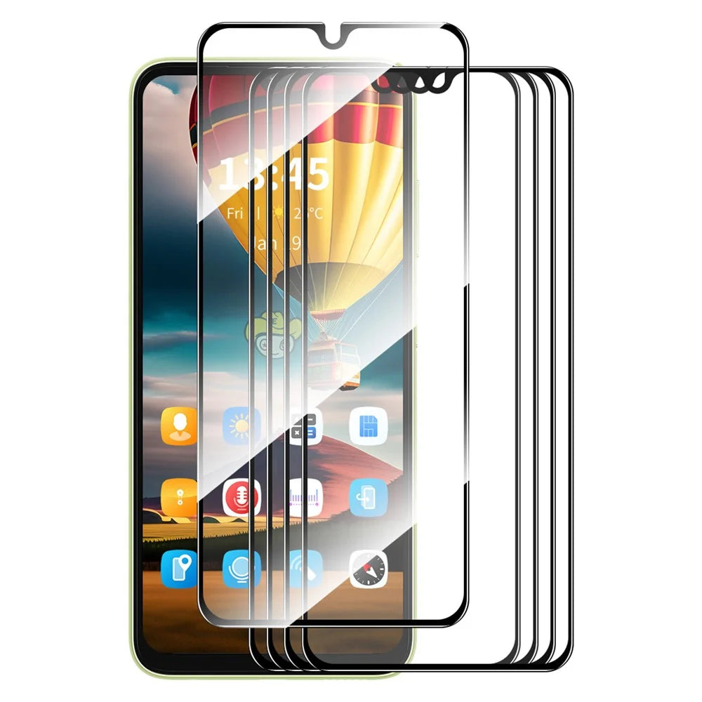 ENKAY HAT PRINCE 5Pcs for TCL 505 Screen Protector High Aluminium-silicon Glass Film Silk Printing Full Glue - 1