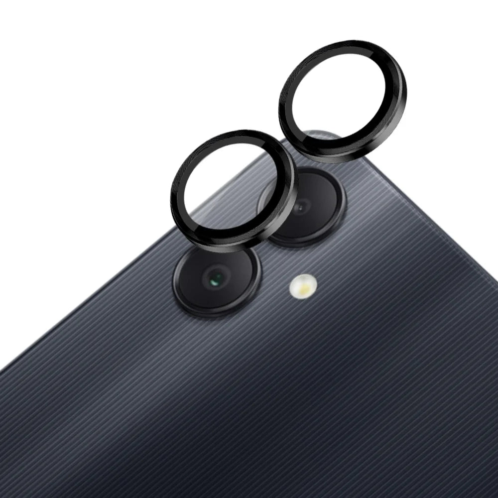 NORTHJO 1 Set For Samsung Galaxy A05 4G Camera Lens Protector CD Vein Metal Ring Lens Film - Black - 2