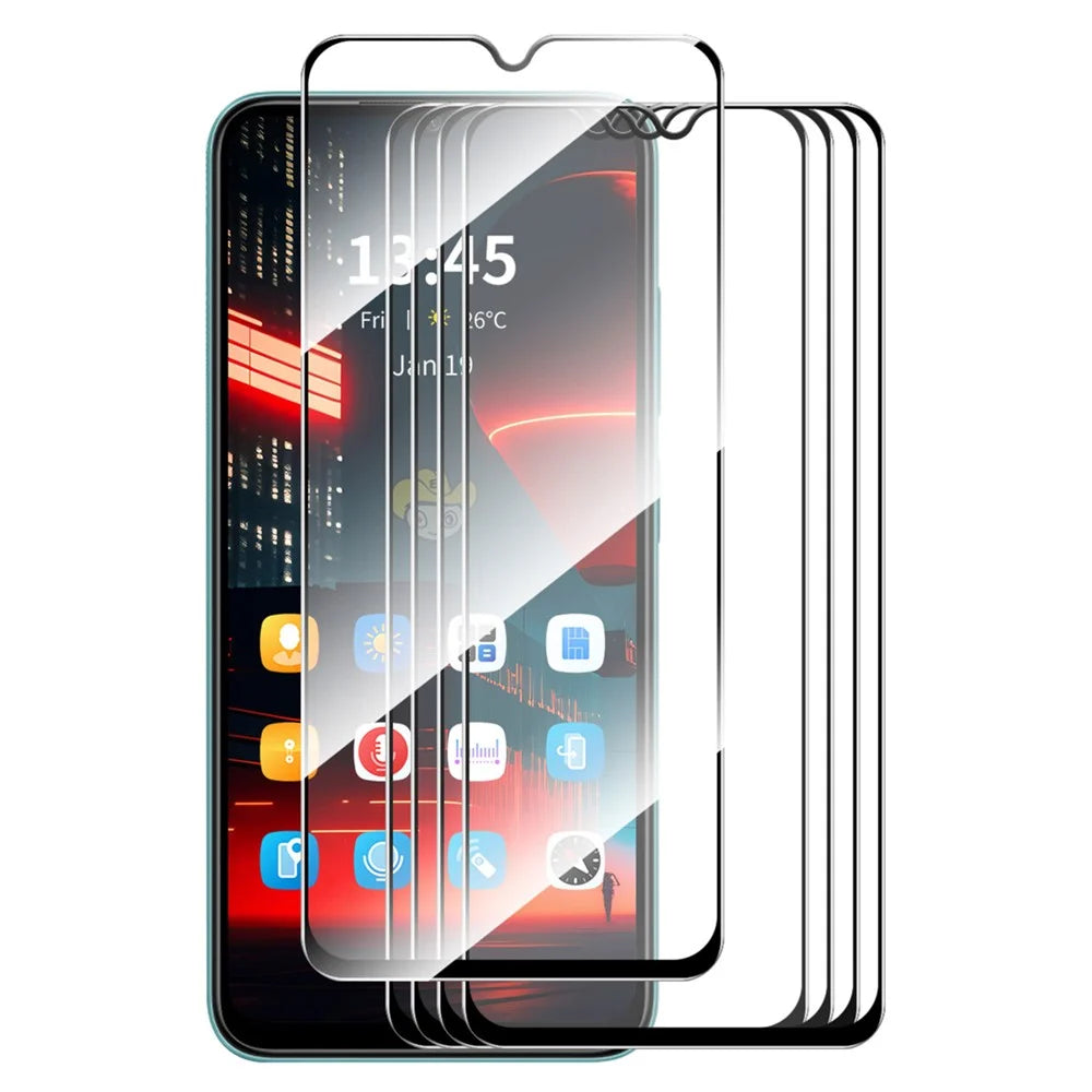 ENKAY HAT PRINCE 5Pcs for Realme C35 4G Screen Protector 2.5D Silk Printing High Aluminium-silicon Glass Film - 1