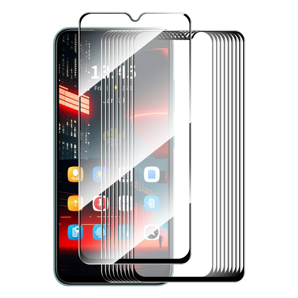 ENKAY HAT PRINCE 10Pcs for Realme Narzo 50 5G Screen Protector 9H Hardness Silk Printing 0.26mm Film - 1