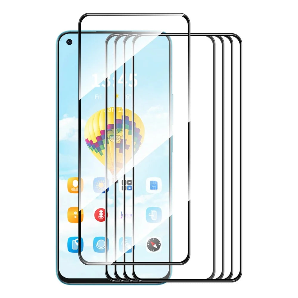 ENKAY HAT PRINCE 5Pcs for Realme Narzo 30 5G Full Screen Protector Silk Printing Ultra Clear Film - 1