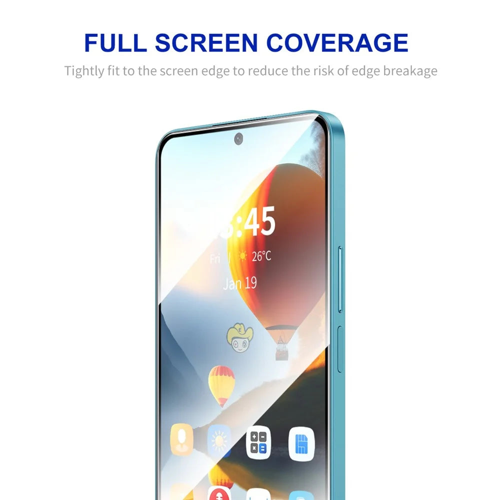 ENKAY HAT PRINCE 2Pcs for Realme 12 4G / 12+ 5G Screen Protector 0.26mm Full Glue High Aluminium-Silicon Glass Film - 2