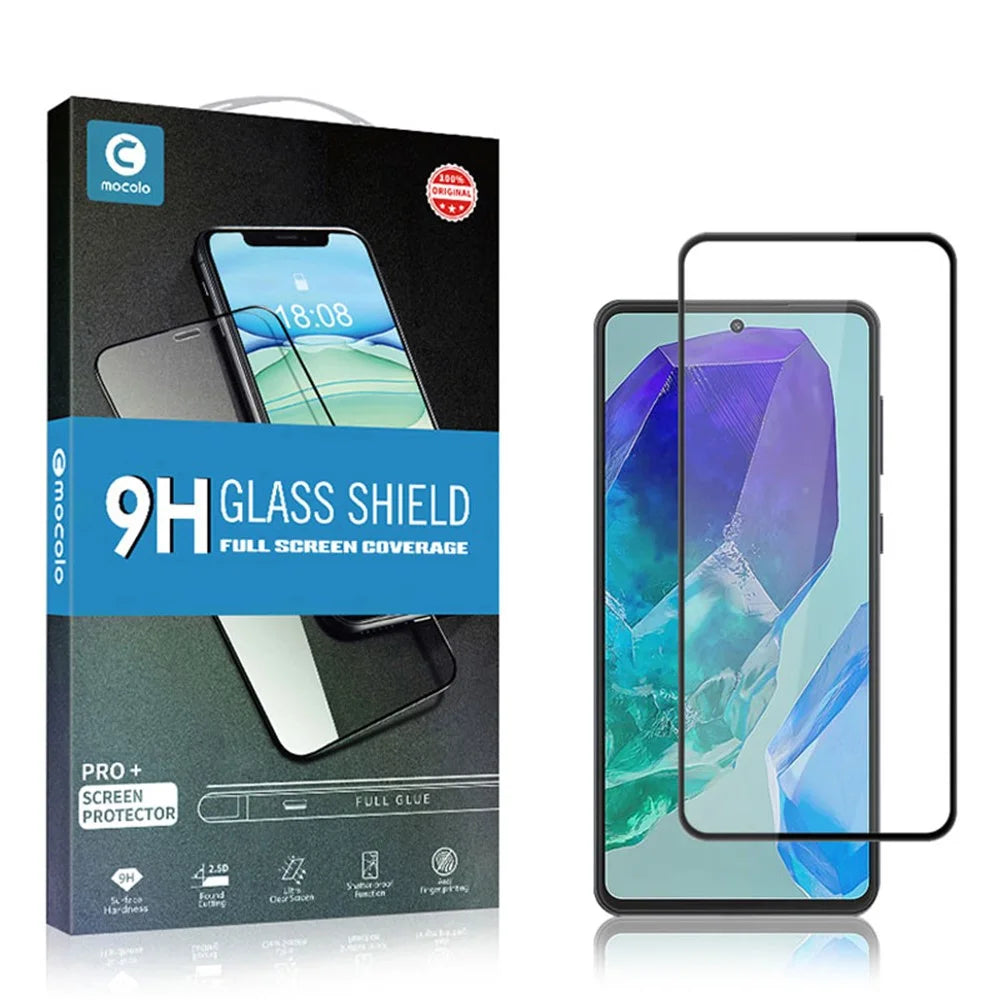 MOCOLO For Samsung Galaxy M55 5G / C55 5G / F55 5G Screen Protector Secondary Strengthening Full Glue Film, Black - 6