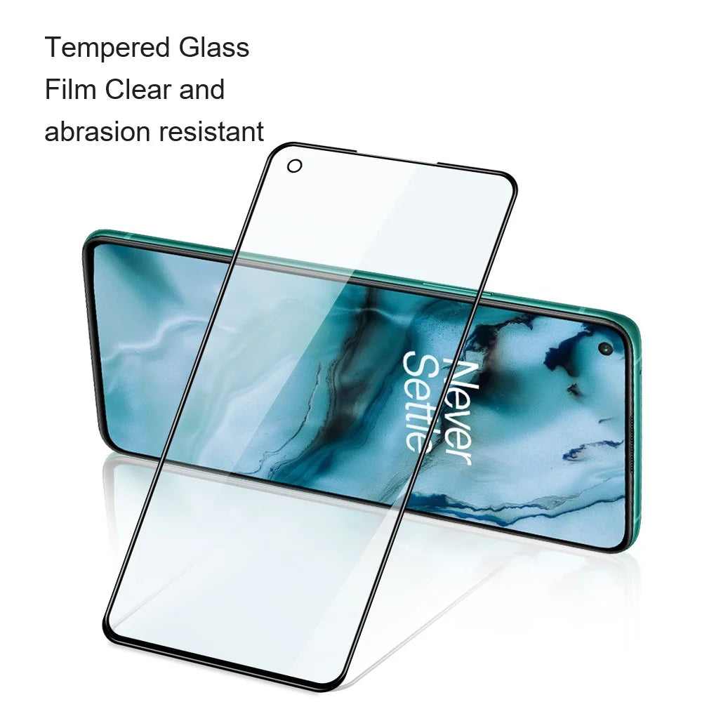 AMORUS For OnePlus Nord 3 5G / Ace 3 5G / Ace 2V / Ace 3V 5G Tempered Glass Screen Protector Silk Printing - Black - 4