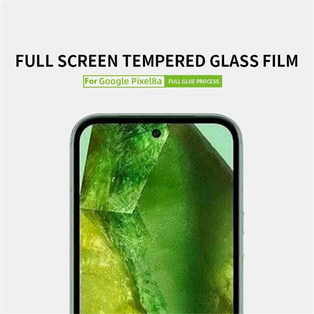 PINWUYO JK Series-2 for Google Pixel 8a Screen Protector High Aluminum-silicon Glass HD Clear Screen Film - 3