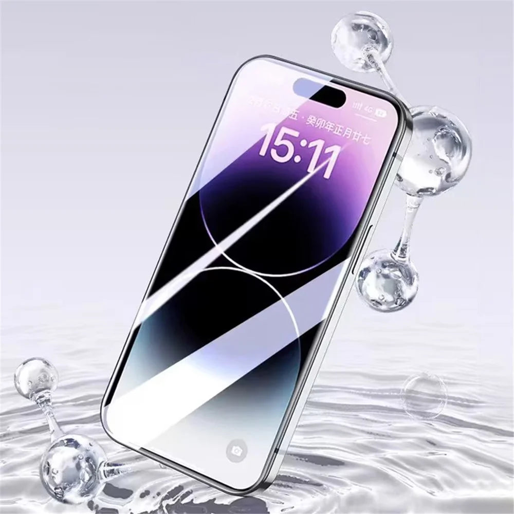 For iPhone 14 Pro Max / 15 Plus Full Screen Protector Easy to Install PET HD Clear Film - 3